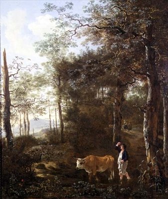 Cowherd in a Clearing by Adam Pynacker
